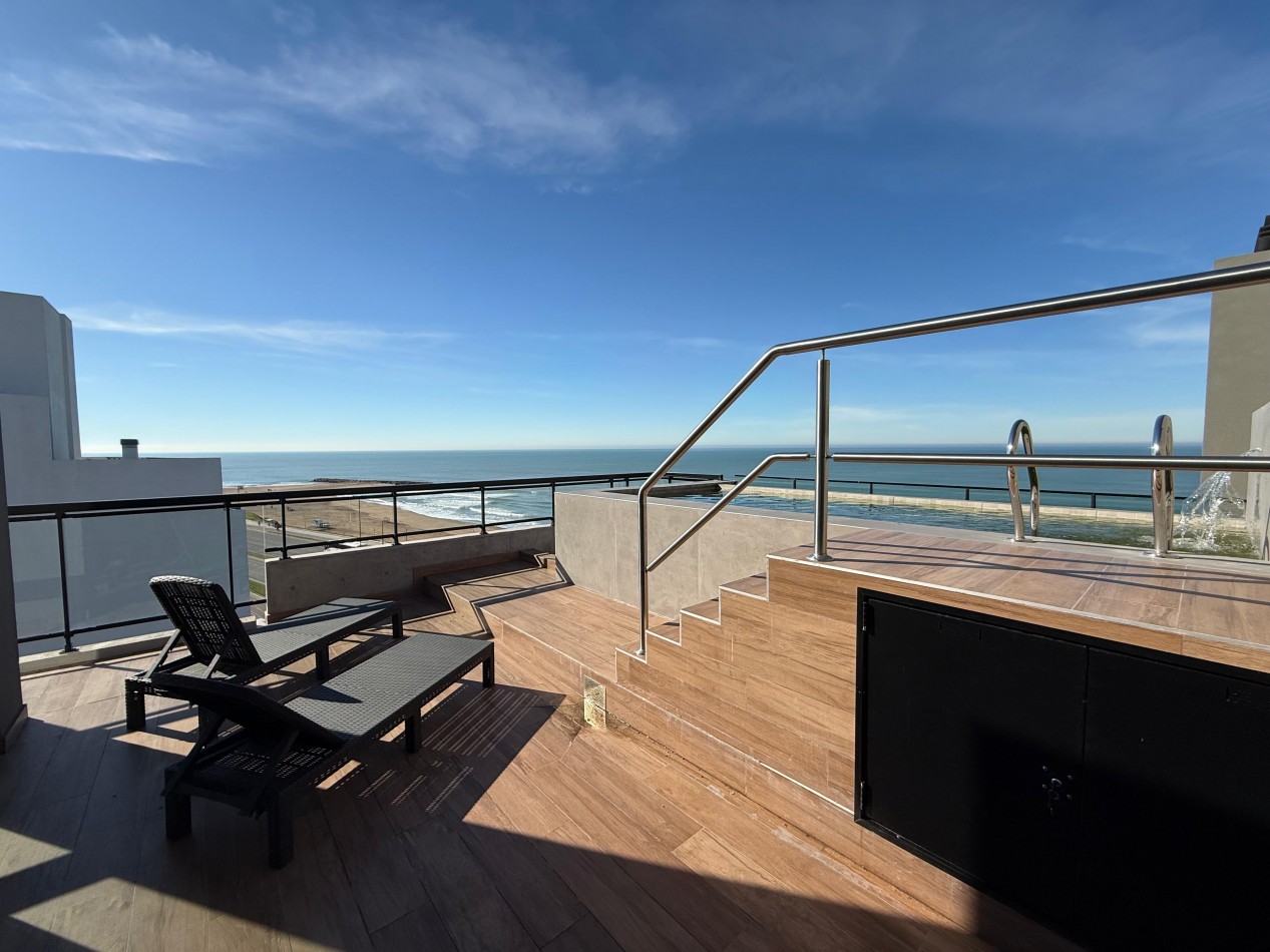 Departamento 2 ambientes en alquiler con vista plena al mar - Zona Constitucion
